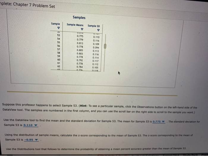 Solved 5 Using Z scores With The Distribution Of Sample Chegg