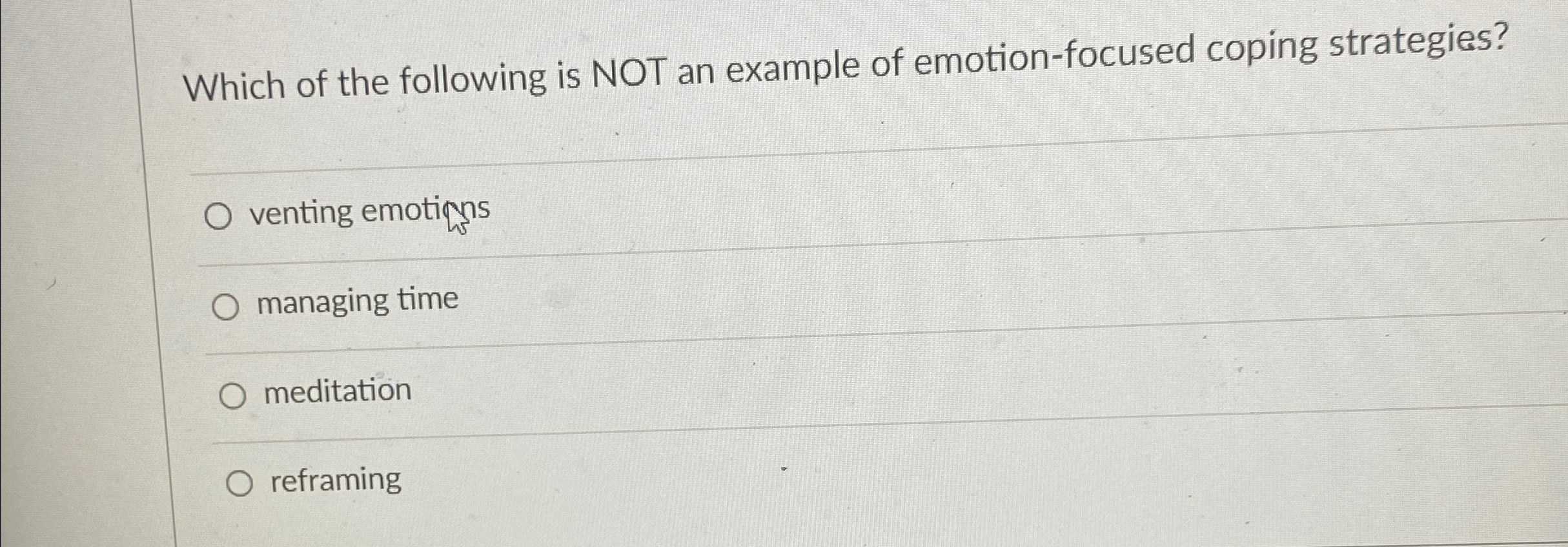 Solved Which of the following is NOT an example of