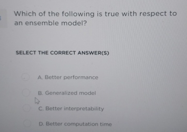 Solved Which of the following is true with respect to an | Chegg.com