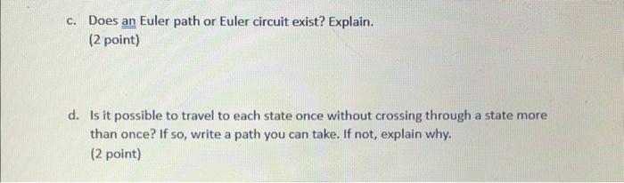 Solved 5. Use The Map Below To Answer The Following | Chegg.com