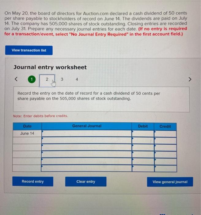 Solved On May 20, the board of directors for