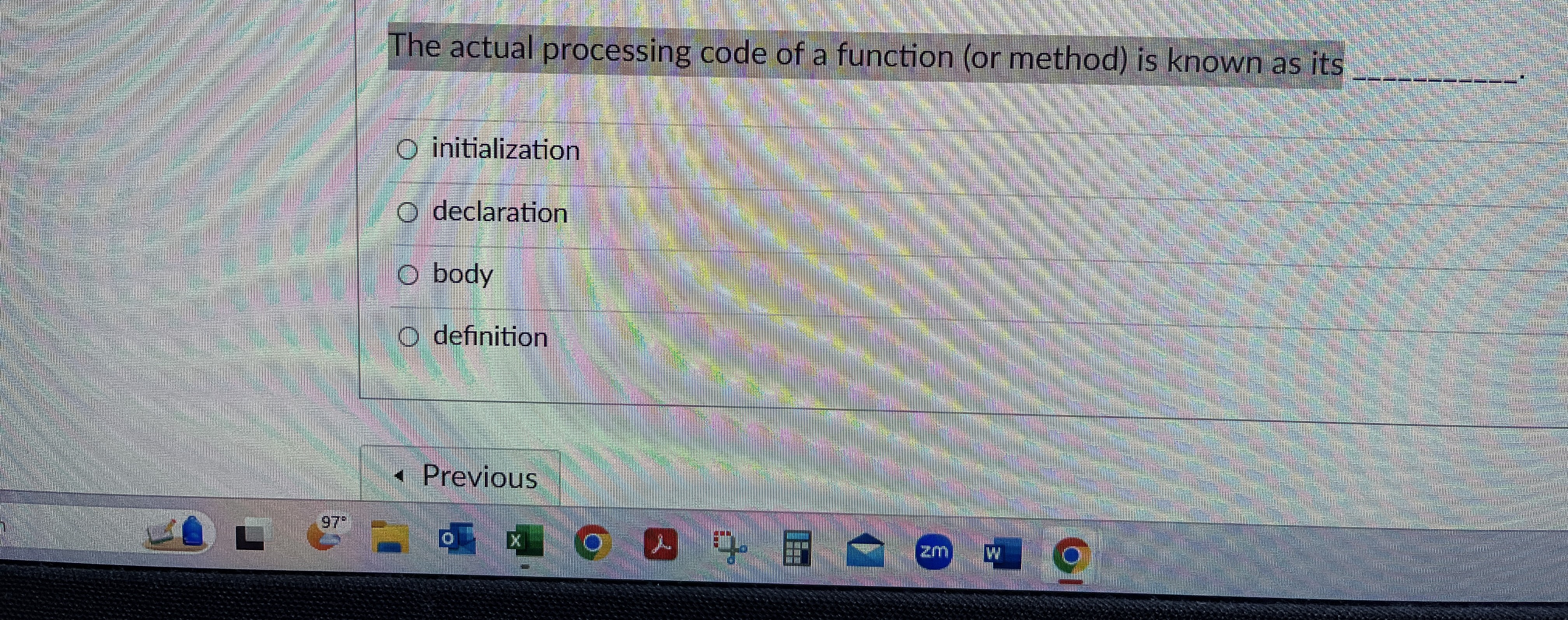 Solved The processing code of a function is known as what? | Chegg.com