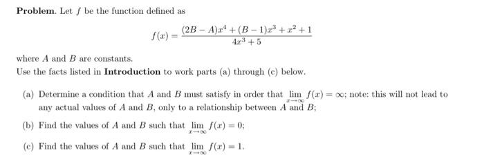 Solved Problem. Let F Be The Function Defined As | Chegg.com