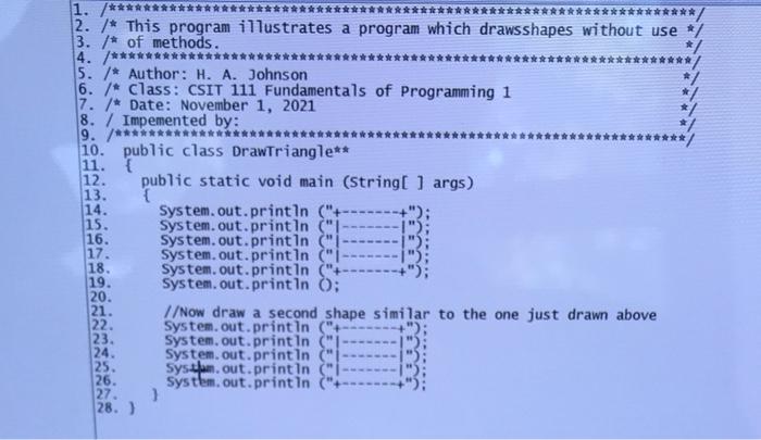 Solved 13. 1. /** ****/ 2. * This program illustrates a | Chegg.com