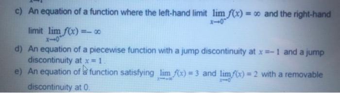 Solved please do all c d and e. solve them clearly and | Chegg.com