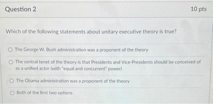 Which of the following statements about unitary | Chegg.com