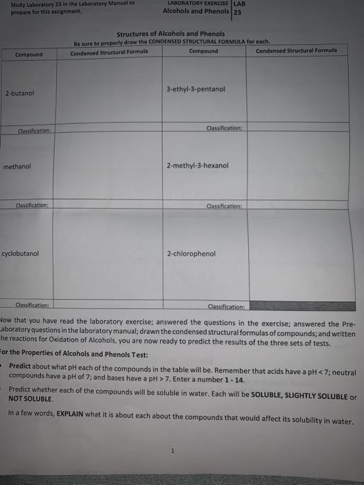 Solved Study Laboratory 23 in the Laboratory Manual to | Chegg.com