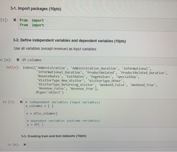 Solved 3-1. Import packages (10pts) [5]: from from import | Chegg.com