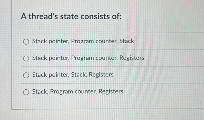 differentiate between program counter and stack pointer