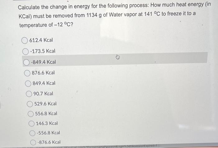 Solved Calculate the change in energy for the following | Chegg.com