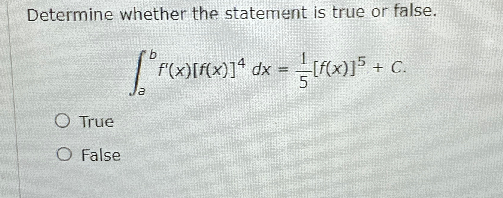 Solved Determine whether the statement is true or | Chegg.com