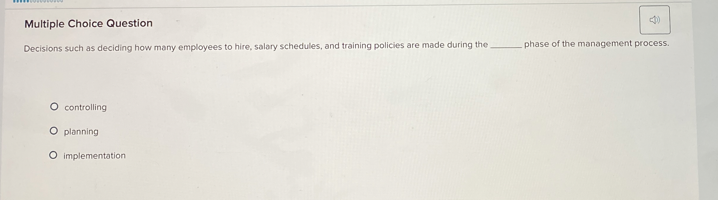 Solved Multiple Choice QuestionDecisions such as deciding | Chegg.com
