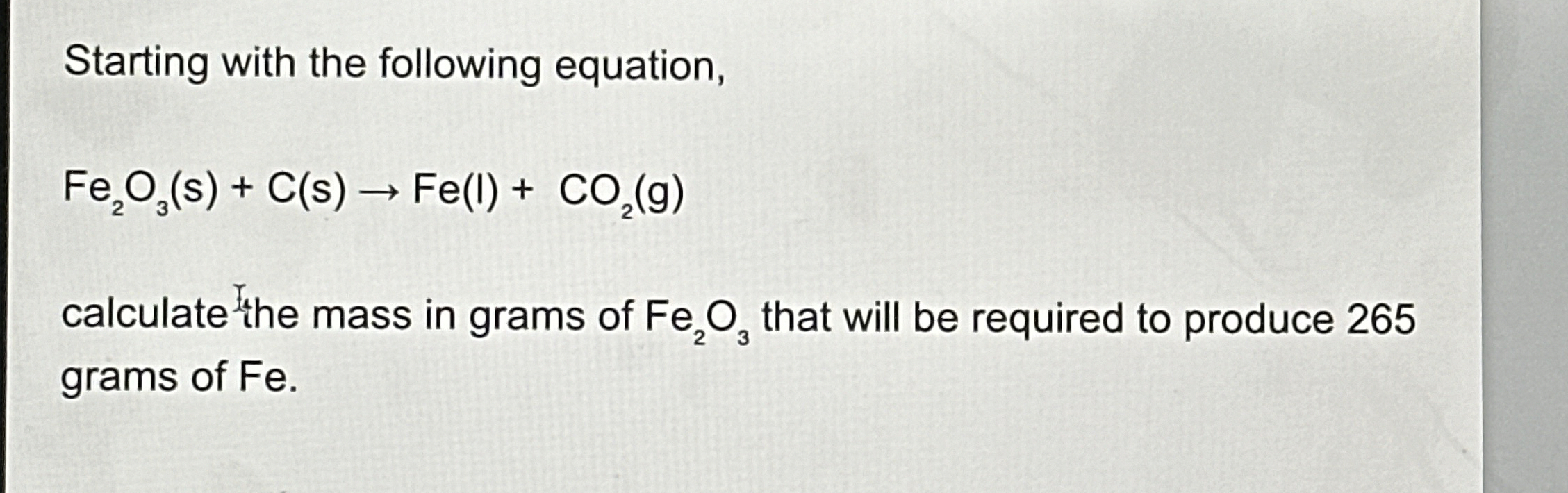 Solved Starting with the following | Chegg.com