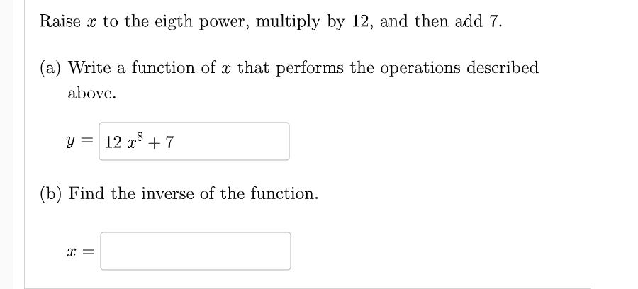 solved-raise-x-to-the-eigth-power-multiply-by-12-and-chegg