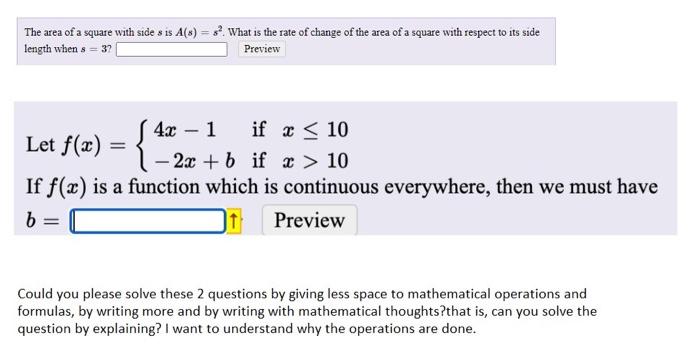 Solved Could you please solve these 2 questions by giving | Chegg.com