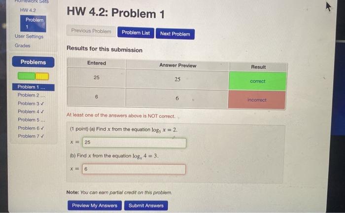 Solved homework S05 HW 4.2: Problem 1 HW 4.2 Problern 1 User | Chegg.com