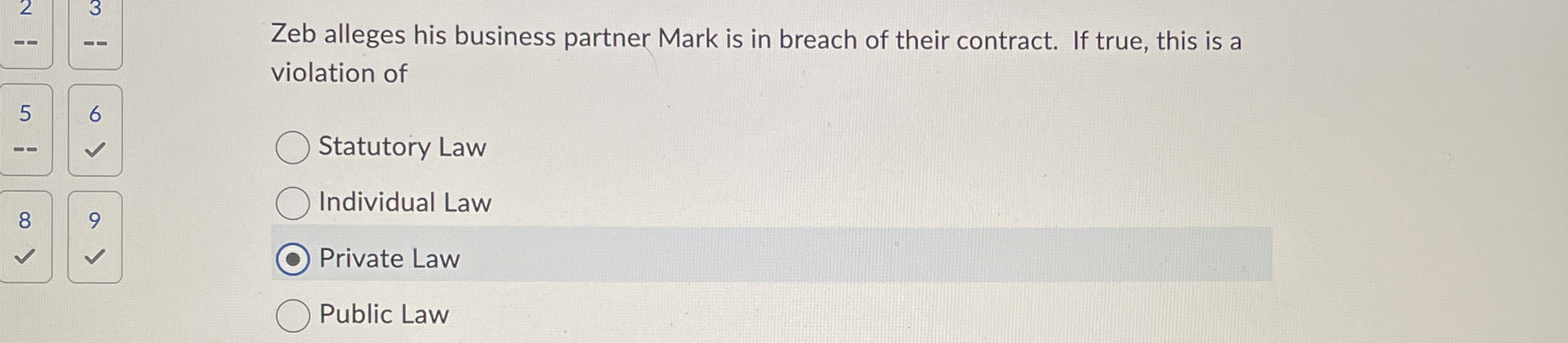 Solved Zeb alleges his business partner Mark is in breach of | Chegg.com