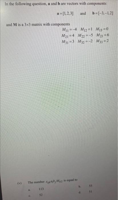 Solved In the following question, a and b are vectors with | Chegg.com