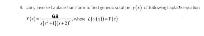Solved Find Particular Solution Y X Of The Following 1 Chegg Com