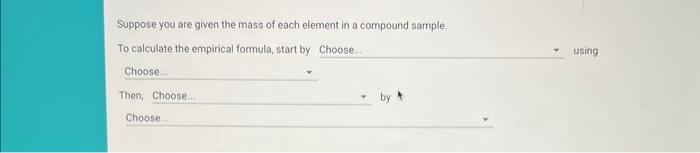 how to calculate the mass of an element in a sample