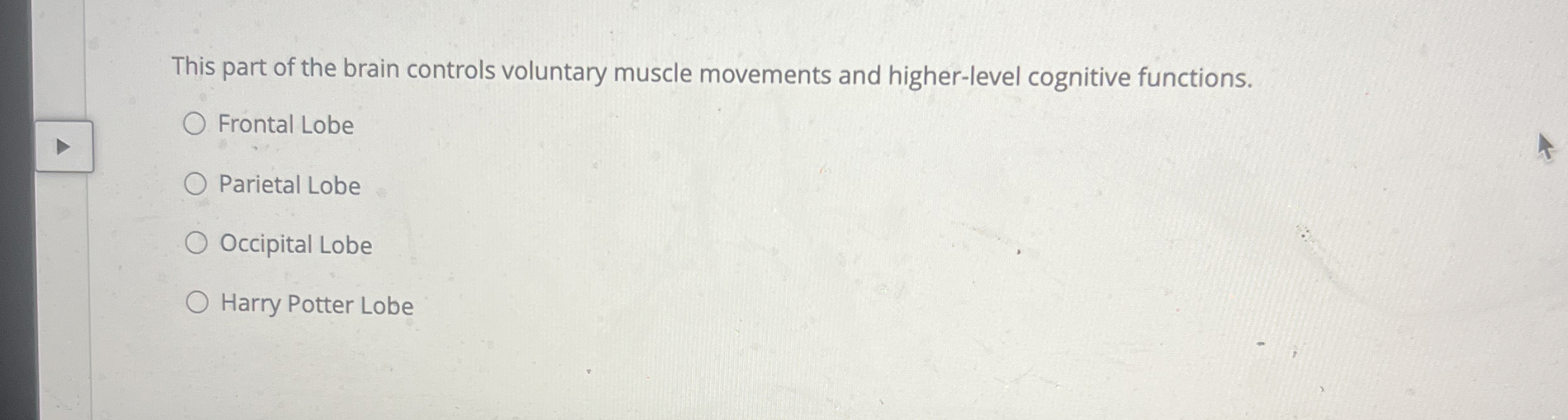 Solved This part of the brain controls voluntary muscle