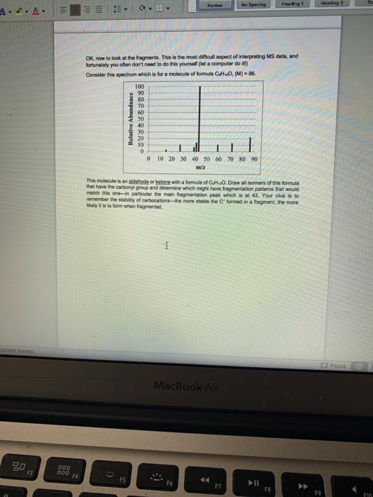 Solved Mass Spectrometry Practice Problems For each | Chegg.com