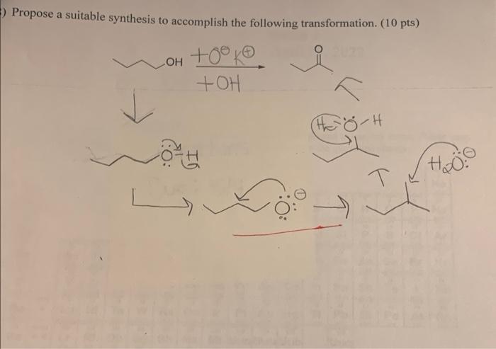 Solved ) Propose A Suitable Synthesis To Accomplish The | Chegg.com