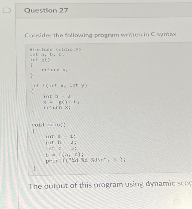 Solved Consider the following C code fragment and box circle | Chegg.com