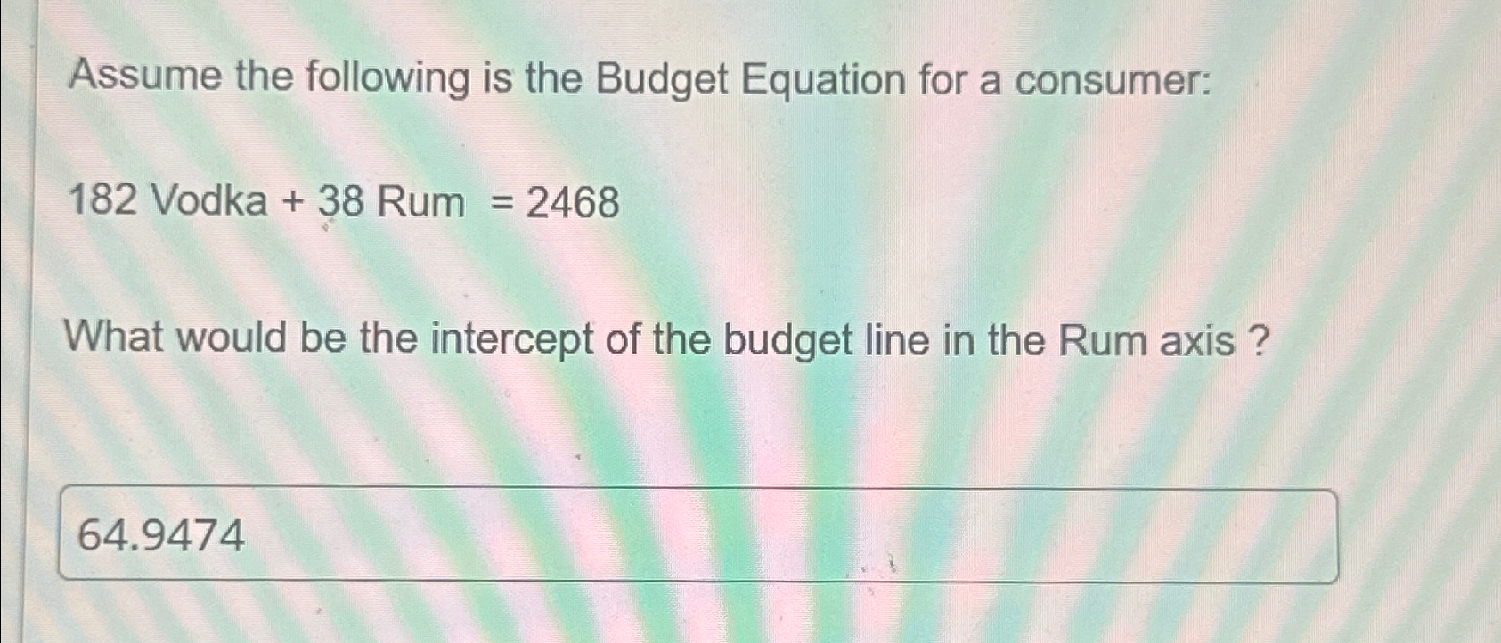 Solved Assume The Following Is The Budget Equation For A | Chegg.com