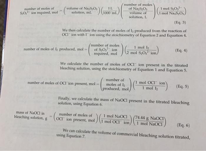 Solved finding moles of ions required for titrations. (ive