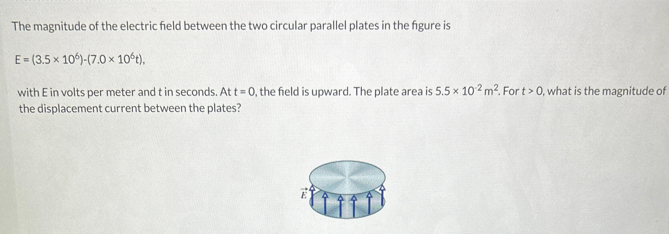 Solved The magnitude of the electric field between the two | Chegg.com