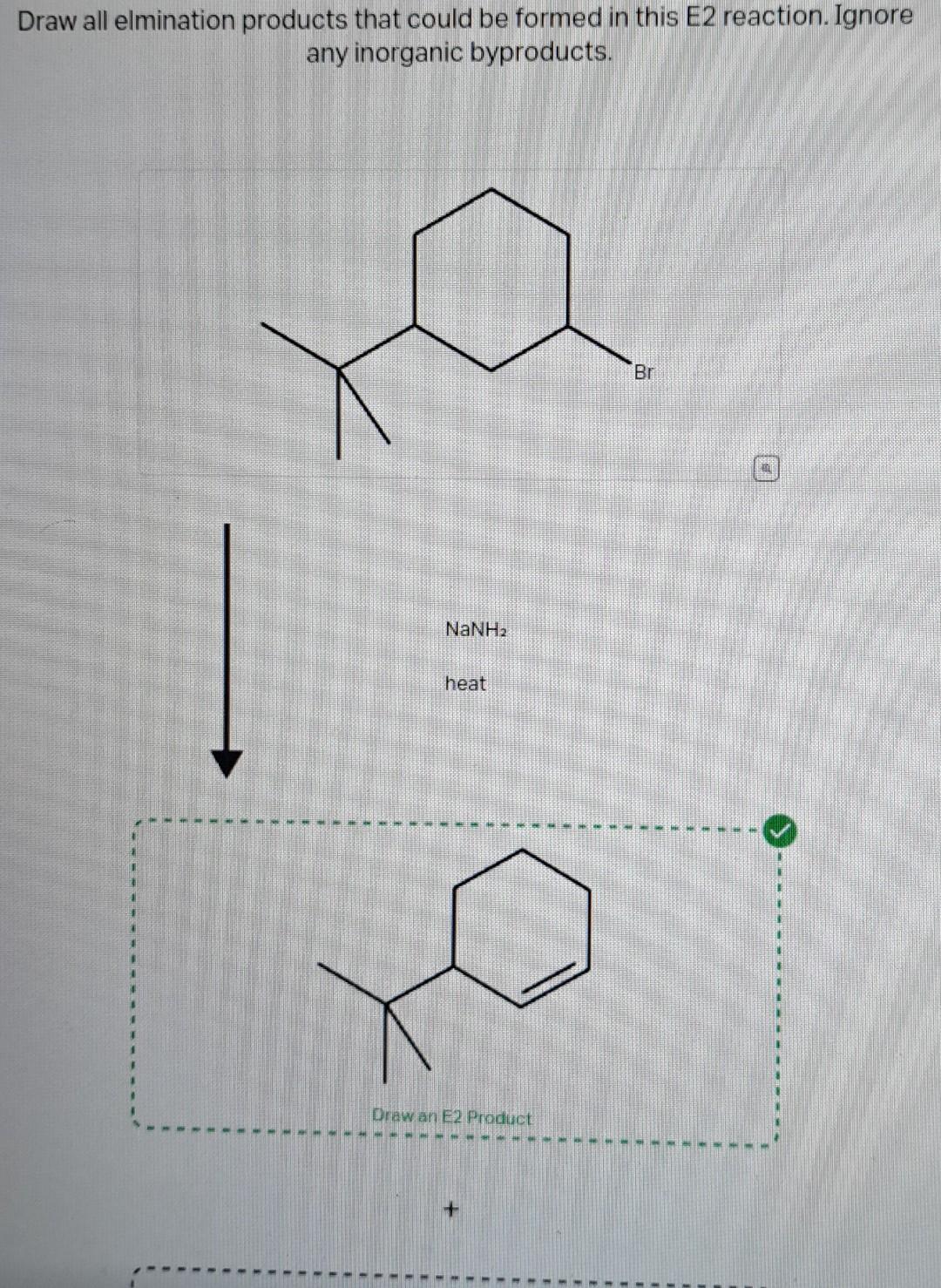 Solved Draw the product of the E2 reaction shown below. | Chegg.com
