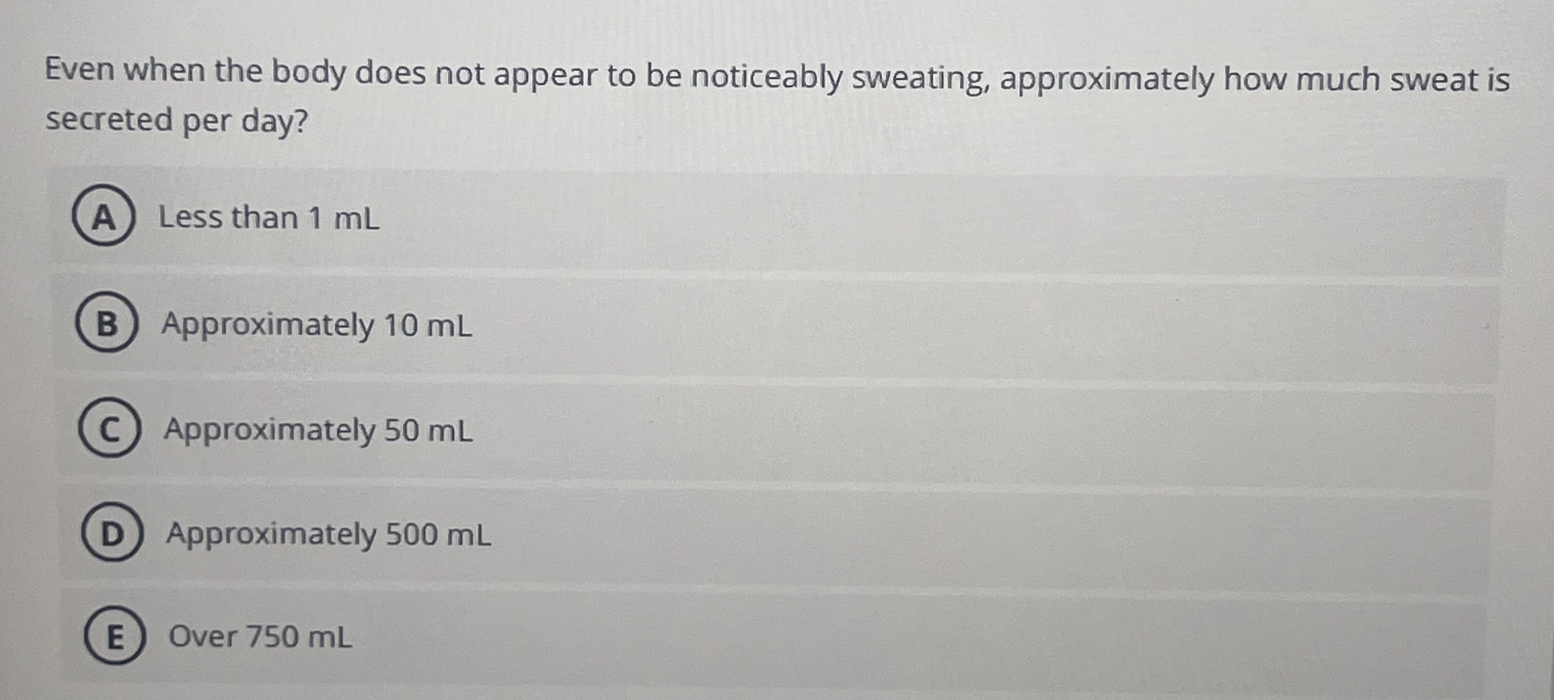 Solved Even when the body does not appear to be noticeably | Chegg.com