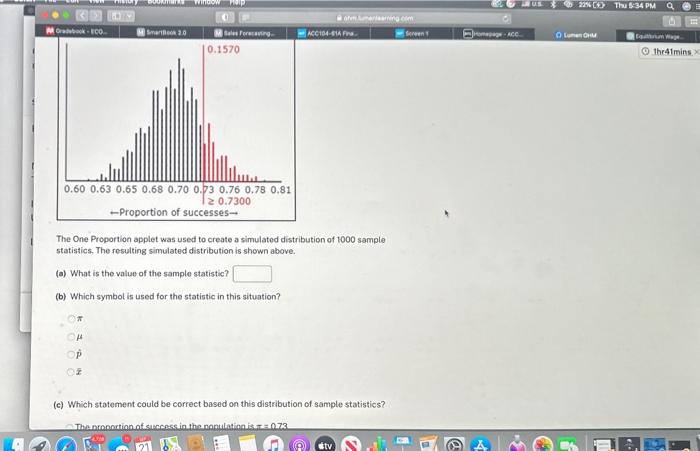 The symbol for the sample statistic in this situation