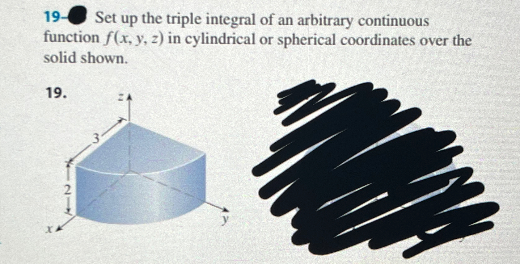 Solved 19- ﻿Set up the triple integral of an arbitrary | Chegg.com