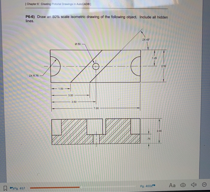 Solved [chapter 6: Creating Pictorial Drawings In Autocad 