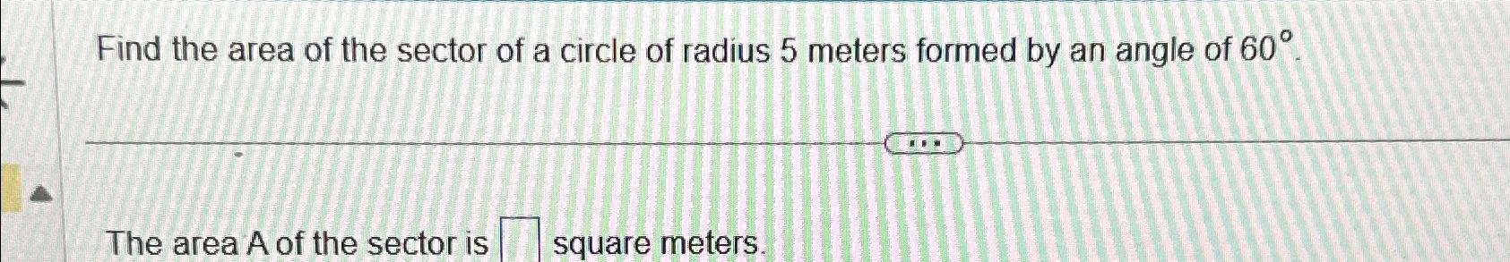 find the area of a circle with a radius of 5 meters