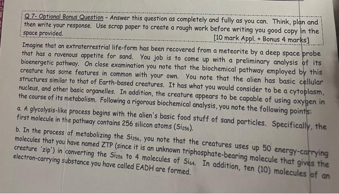 Solved Q7. Optional Bonus Question - Answer this question as | Chegg.com