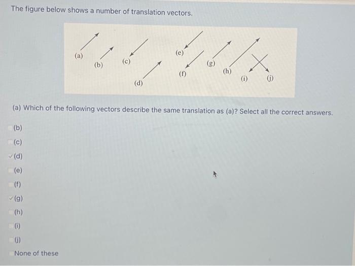 Solved The figure below shows a number of translation | Chegg.com