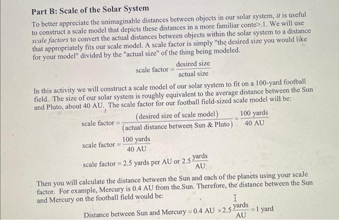 football field solar system