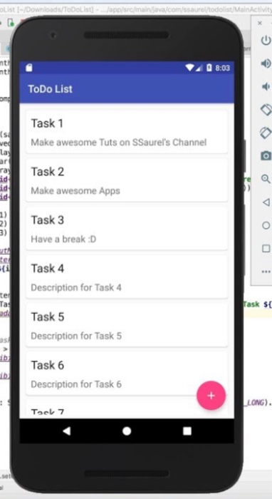 making a todolist app for android