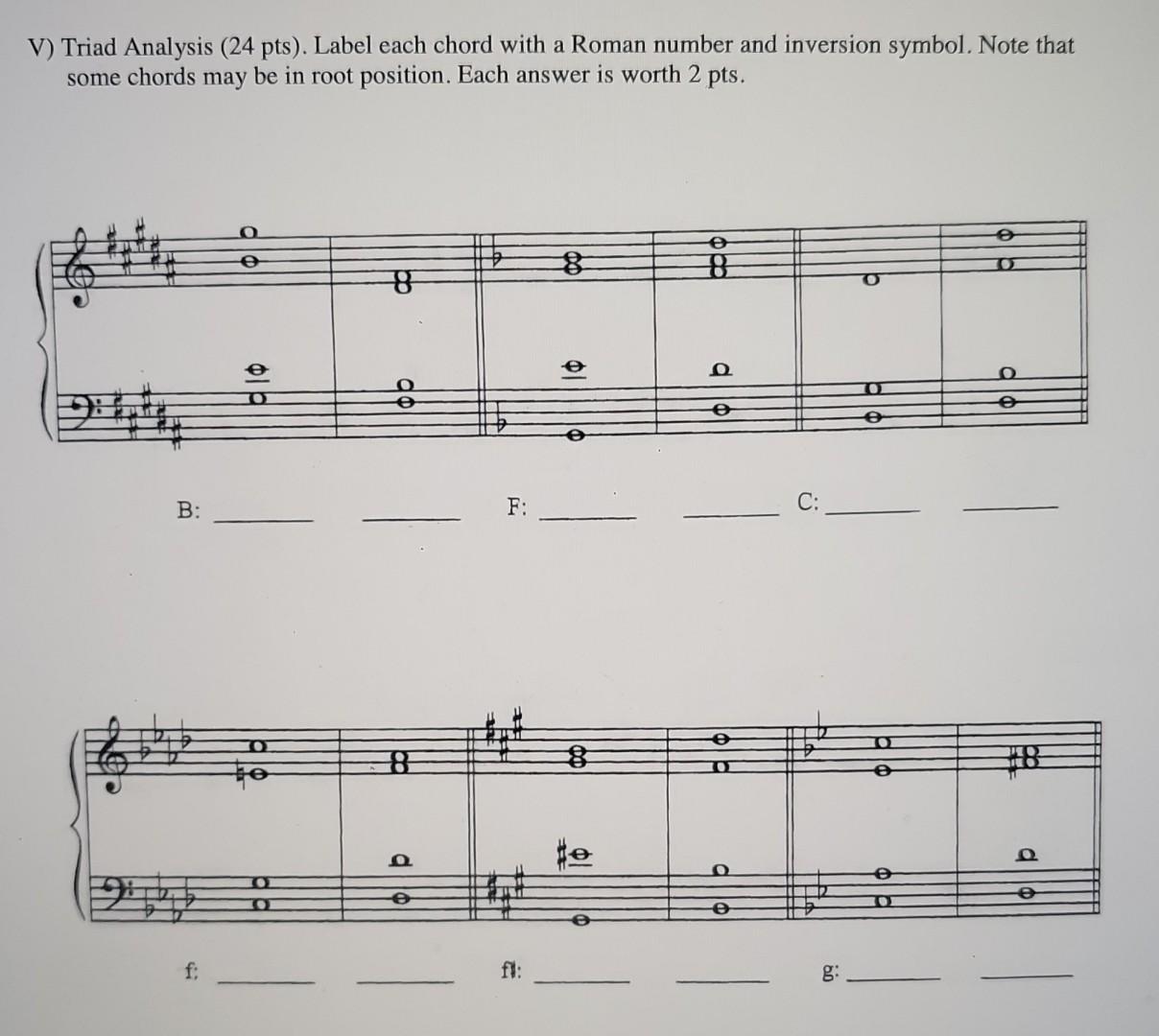 1) Inversion ID (18 pts). Label each inversion, by | Chegg.com
