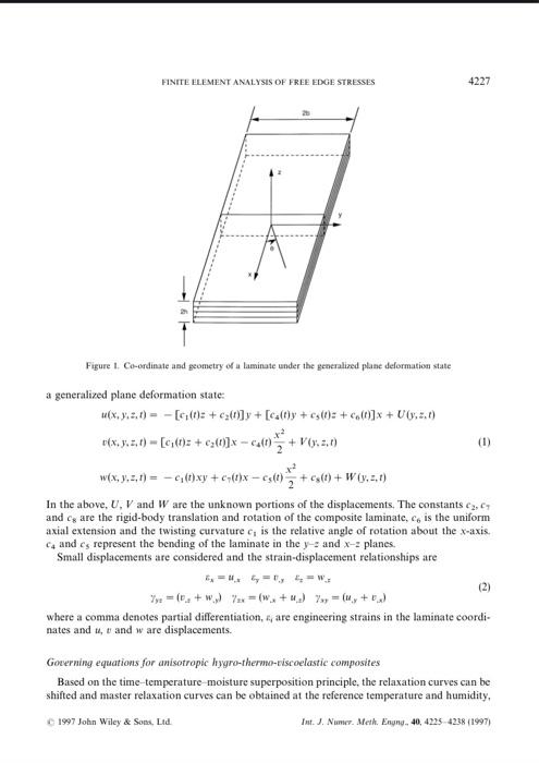 From Eq 1 In The Article Finite Element Analy Chegg Com