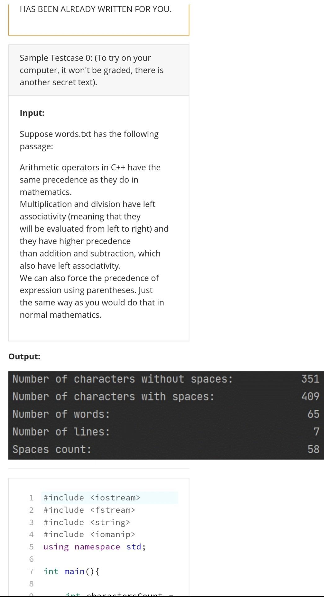 Solved C++ don't change the input text file please i need | Chegg.com