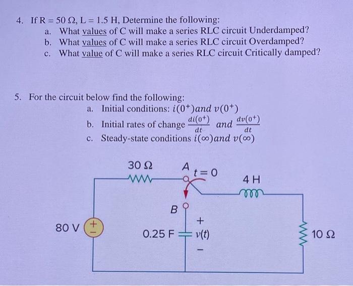 Solved For The Circuit Below, Determine The Voltage Across | Chegg.com