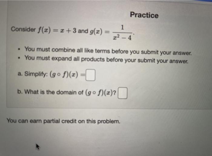 Solved Consider the following functions: • g(x) = 9 22 -81 + | Chegg.com