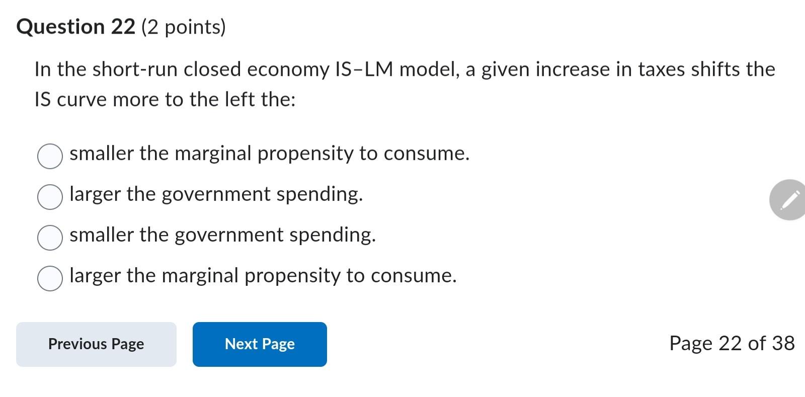 Solved In the short-run closed economy IS-LM model, a given | Chegg.com