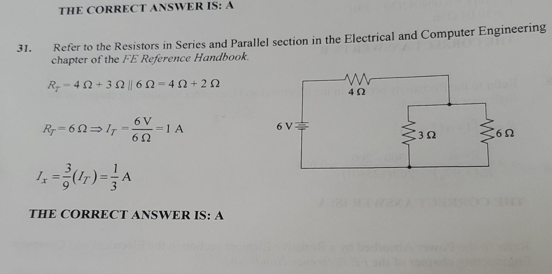 Solved FE ELECTRICAL AND COMPUTER PRACTICE EXAM 1. The