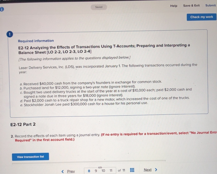 Solved Help Save & Exit Saved Submit Check My Work ! | Chegg.com