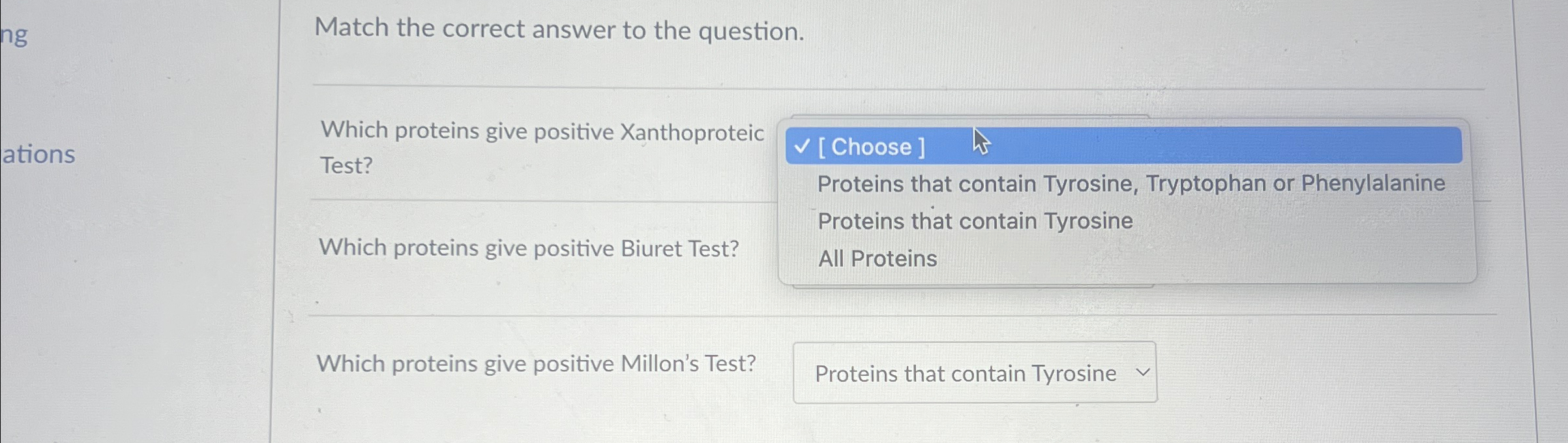 Solved Match the correct answer to the question.q,Which | Chegg.com